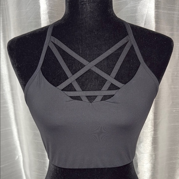 PINK Victoria's Secret Other - Pink Victoria’s Secret Ultimate Sports Bra Black Cage Front T Back Women’s M